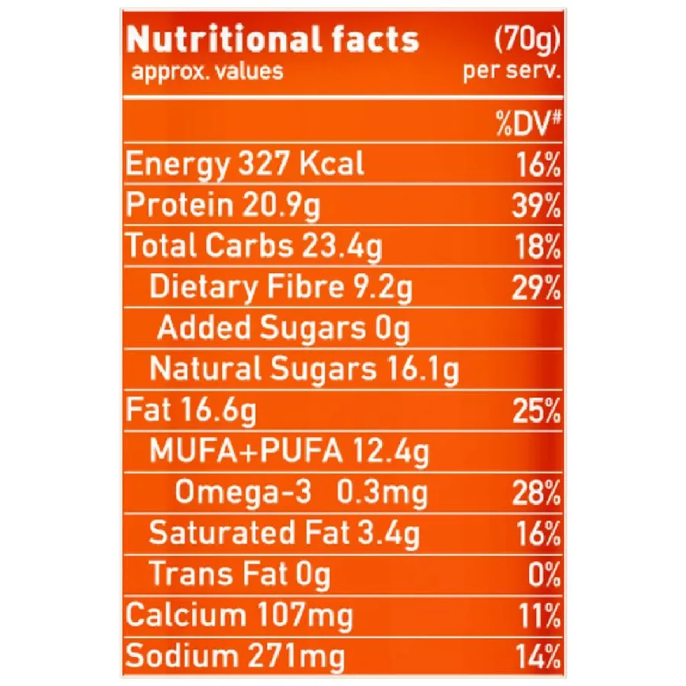 Yoga Bar 20g Protein Bar - Almond Fudge, No Added Sugar, Loaded With Fibre, 70g-4.webp